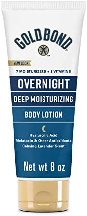 Gold Bond Overnight Deep Moisturizing 8 oz., Skin Therapy Lotion With Calming Scent