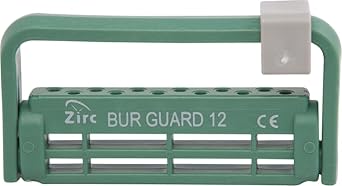 Zirc Dental 50Z406D Steri-Bur 12 Hole Bur Holder Guard Green Adjustable
