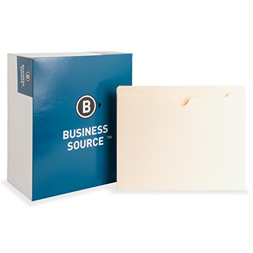 Business Source, Bsn65797, 1" Expansion Heavyweight File Pockets, 50 / Box, Manila #TOP1