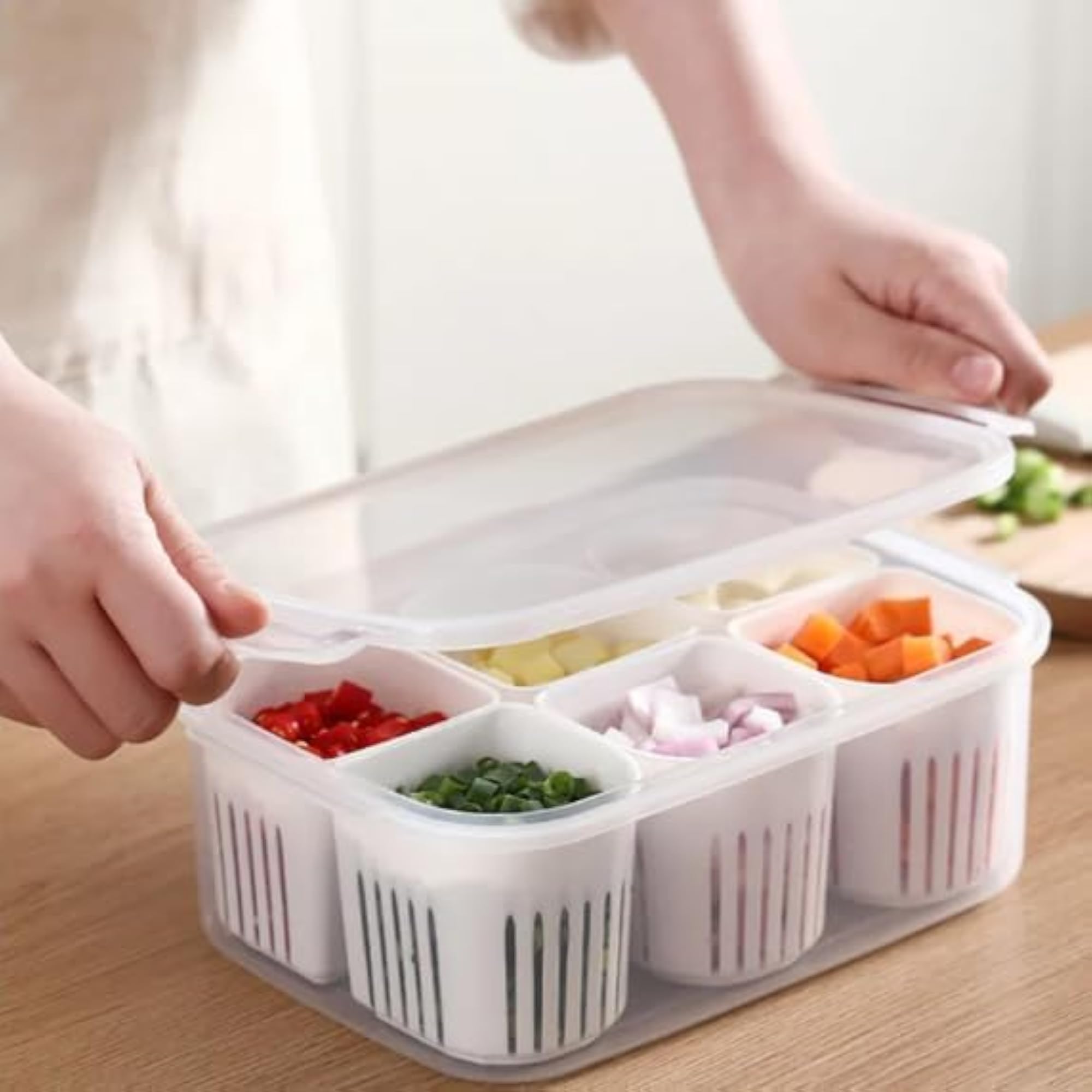Fridge Storage Boxes Set for Kitchen Organization