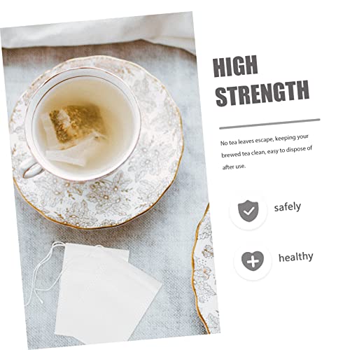 400 Unidades Saquinho De Chá Com Cordão Saco Coador De Queijo Filtros De Chá De Folhas Soltas Sacos