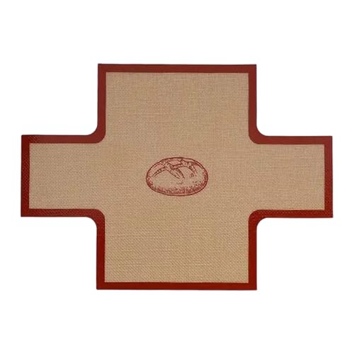Revestimientos de Silicona para Moldes para Pan, Compatibilidad con Diversos Alimentos, 37x27 cm, Hoja de Pastelería Antiadherente Reutilizable, Estera para Hornear de Masa Madre, Superficie Fácil de