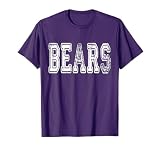 Bears Mascot Distressed Vintage School Sports Name Fans T-Shirt