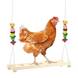 Jorewood Chicken Coop Swings, Outdoor Poultry Exercise Perch for Hens, Roosters
