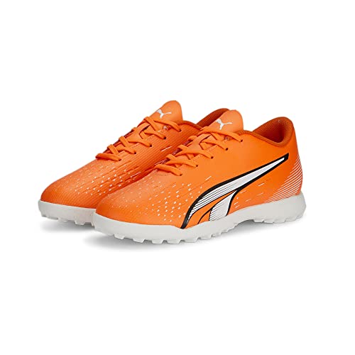 Puma Play Turf Training Sneaker, Ultra Orange-White-Blue Glimmer, 13 Us Unisex Big Kid #TOP5
