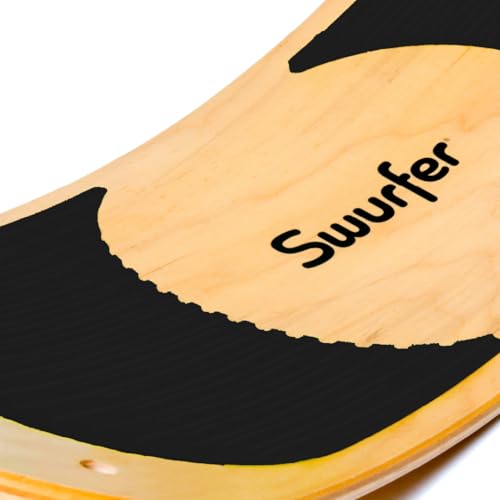 Swurfer SwurfGrip Traction Pads for Wooden Surf Swing – Comfortable Foam Grip Board Accessories, Heavy Duty Material, Black