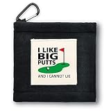 GEYGIE I Like Big Putts Portable Microfiber Double Layer Pocket Golf Towel with Clip, Funny Golf Tow