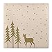 Produktbild Mank Airlaid Servietten 40x40 cm, Premium Einweg Serviette, stoffähnlich und saugstark, perfekt für Weihnachtsfeiern & für die Adventszeit, Weihnachtsservietten 50 Stück Liane (Pebble Stone)