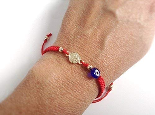 Red String Kabbalah St Benedict Evil Eye Adjustable Mal De Ojo Protection Bracelet #TOP1