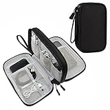 DDgro Travel Accessories Organizer Electronics Pouch for Keeping Cables in Order (Medium, Black)