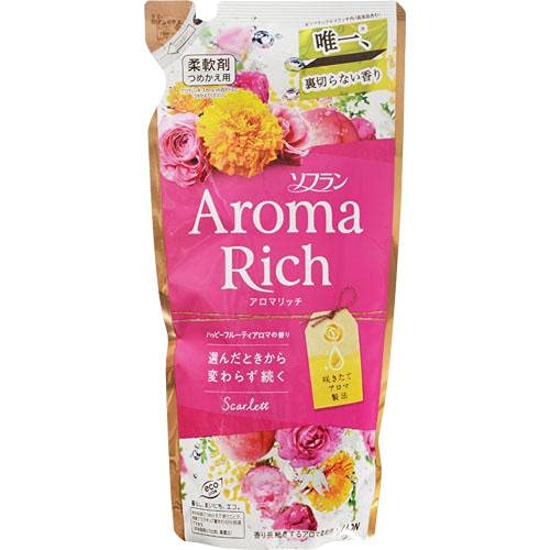 ソフラン アロマリッチ 柔軟剤 スカーレット 詰め替え 400ml