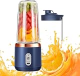 Liquidificador pessoal | Mini liquidificador portátil 400 ml para shakes – Copo suviagem com 6 lâminas, liquidificador suco, máquina mistura alimentos para bebês para casa, cozinha,