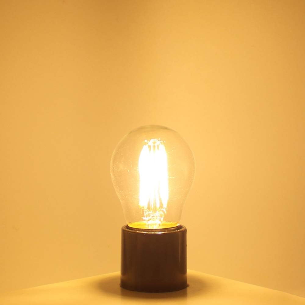 WULUN E27 G45 Filament Edison Bulbs, 4W Equivalent 40W Halogen, 400LM Soft Warm White 3000K, AC/DC 220V-240V, Non-Dimmable - Image 4