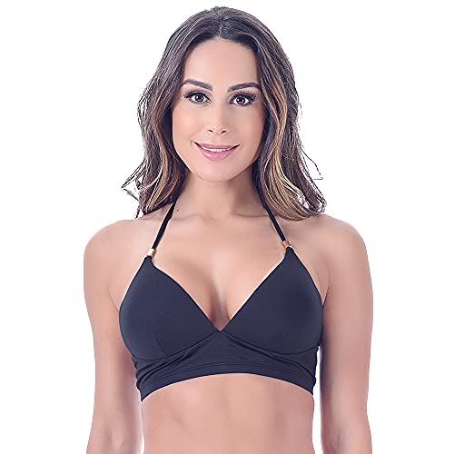 Biquíni Top Com Bojo Frente Única Preto Summer Soul (G)