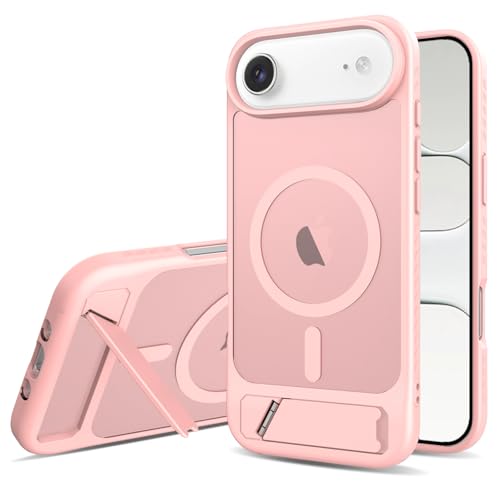 Coque iPhone Air rose avec béquille invisible et technologie MagSafe intégrée IDweel