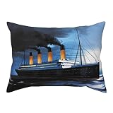 1 Pack Titanic Pillow Covers Super Soft Rectangle Decorative Throw Pillowcase with Envelope Closure