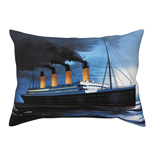 1 Pack Titanic Pillow Covers Super Soft Rectangle Decorative Throw Pillowcase With Envelope Closure Wrinkle Fade And Stain Resistant 20X26 #TOP1