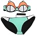 floravogue neopreno Bikini Colored Push Up de baño traje de baño Set