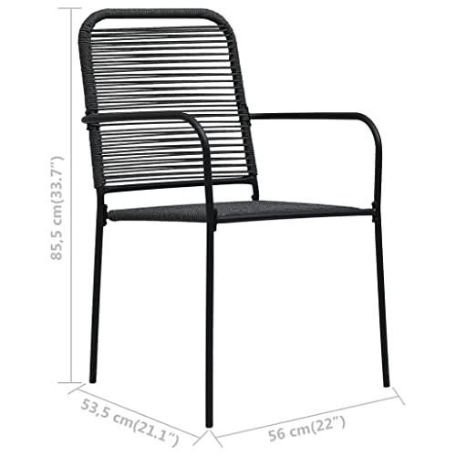 Chaises de jardin en corde fauteuil extérieur résistant intempéries balcon terrasse