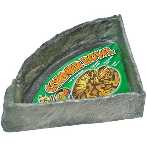 Zoo Med Reptile Rock Corner Water Dish, X-Large, Assorted color