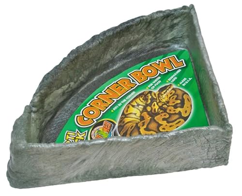 Zoo Med Reptile Rock Corner Water Dish, X-Large, Assorted color by Zoo Med - Used condition - US$26.12