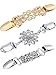Jetec 3 Pieces Sweater Shawl Clips Dresses Cardigan Collar Clip Vintage Shirts Cinch Clips for Women Girls, 3 Styles (Set1)