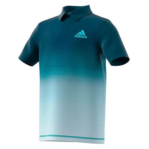 adidas Boys Parley Polo Shirt in Petrol Night Cover