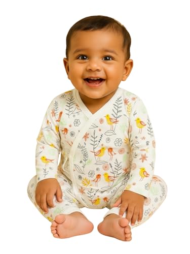 Image of The Mom Store Baby Romper Jabla Style For Boys And Girls | Cotton | Soft Infant Bodysuit | Trendy Stylish Sleepwear For Newborn Baby | Printed | Unisex Comfortable Everyday Baby Wear