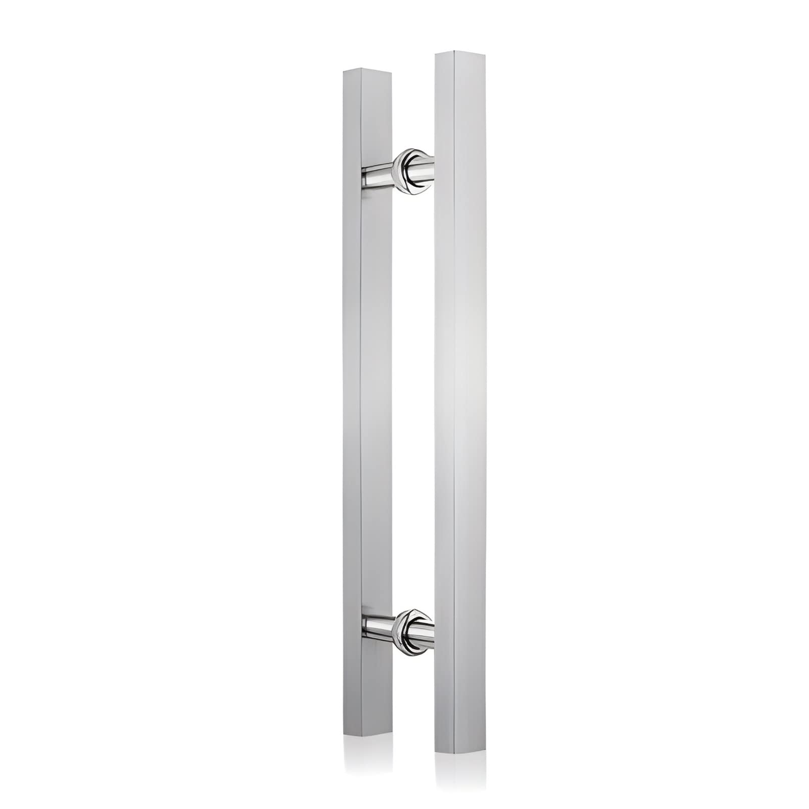 Quincaillerie de poignée de porte en inox argent pour les locaux d'entreprise