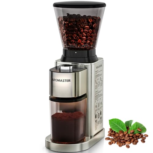 Aromaster Burr Coffee Grinder with Adjustable Settings