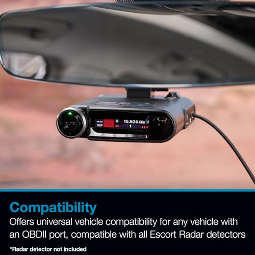 Escort Radar Detector Power Cord, OBDII to RJ11 Cable Radar Detectors: MAX 360, MAX 360c, IX, IXc, 9500 IX, MAX II, MAX 3, MAX 4, MAX 360c MKII, MAX 360 MKII, MAXcam 360c, and Redline 360c by Escort - Image 7