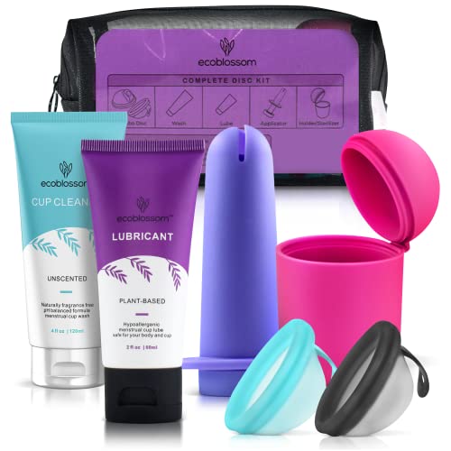 Ecoblossom Reusable Menstrual Disc - Menstrual Cup - Soft Period Disc for Women Designed with...