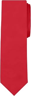 Jacob Alexander Men's Extra Long Solid Color Tie