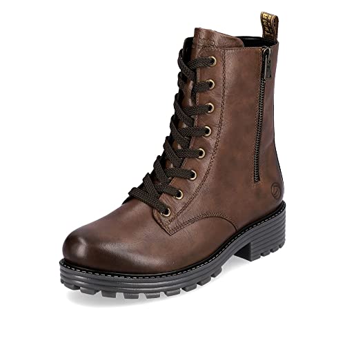 Remonte Damen Biker Boots D0W71, Frauen Stiefeletten,lose Einlage,Winterstiefeletten,Winterschuhe,gefüttert,Boots,Stiefel,Bootee,braun,39 EU / 6 UK