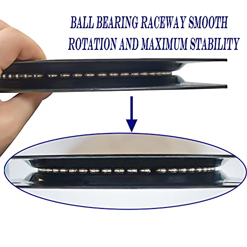 2Pack 8Inch Heavy Duty Bar Stool Swivel Plate, Chair Swivel Base With Solid Ring Of Ball Bearings, 500Lbs Capacity Replacement Swivel Seat Parts Lazy Susan Hardware For Barstools Recliner Chair Boat #TOP4