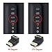 VCE HDMI 90 Degree Adapter 2-Pack, Right Angle HDMI Adapter Male to Female L-Shape Connector with 4K@60Hz, 3D for TV Stick, HDTV, PC