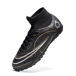 Men’s Soccer Boots Professional High-Top Football Shoes Outdoor Indoor Comfortable Athletic Sneaker