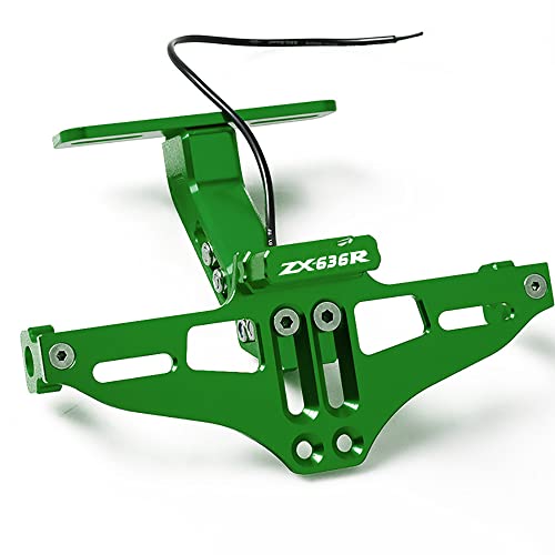 Support plaque immatriculation bleu pour Kawasaki ZX636R 2000-2005 - 2