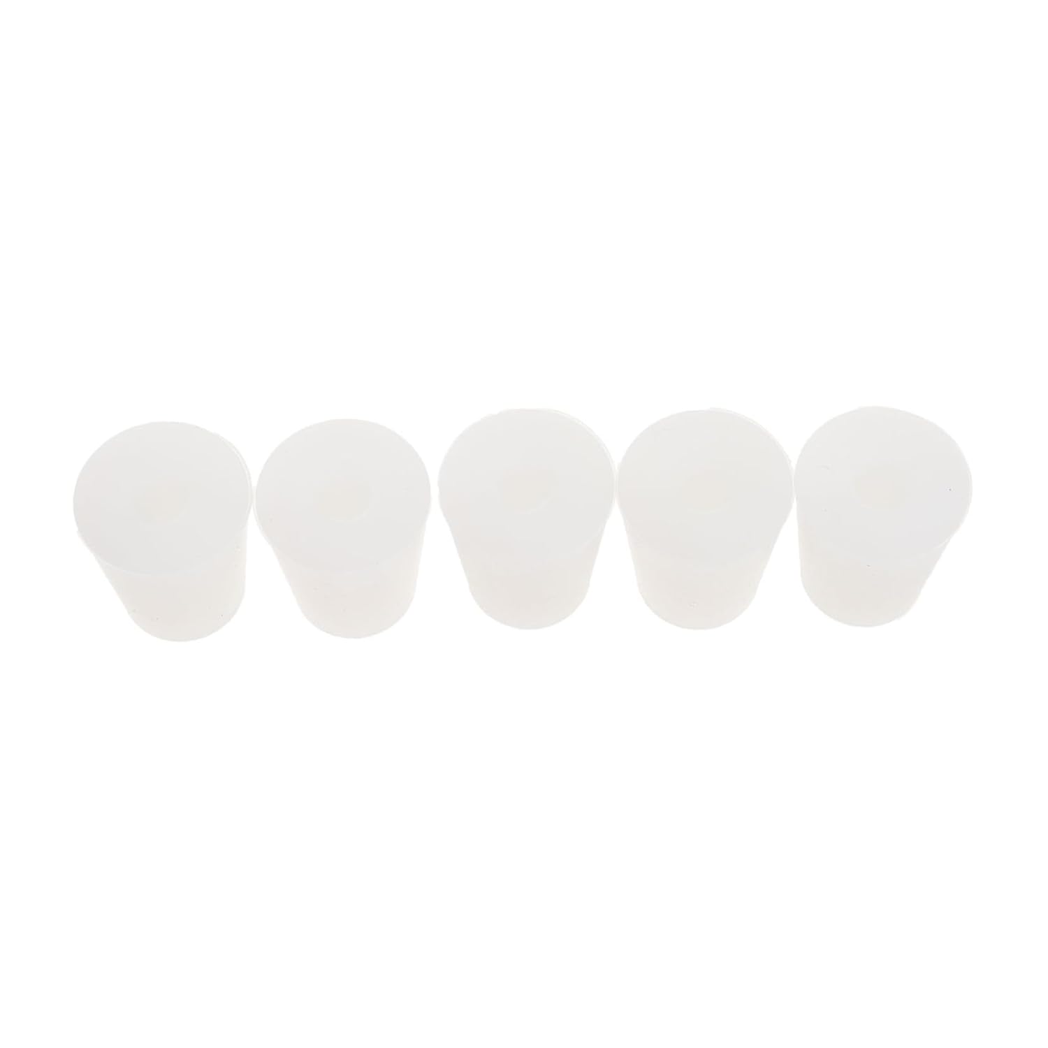GLEAVI 5pcs Practical Test Tube Silicone Plugs Tapered Stoppers Laboratory Caps