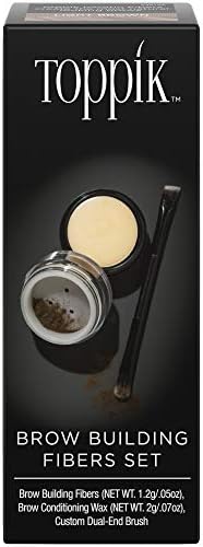 Toppik Eyebrow Thickener Set (Light Brown Colour) - 3 g