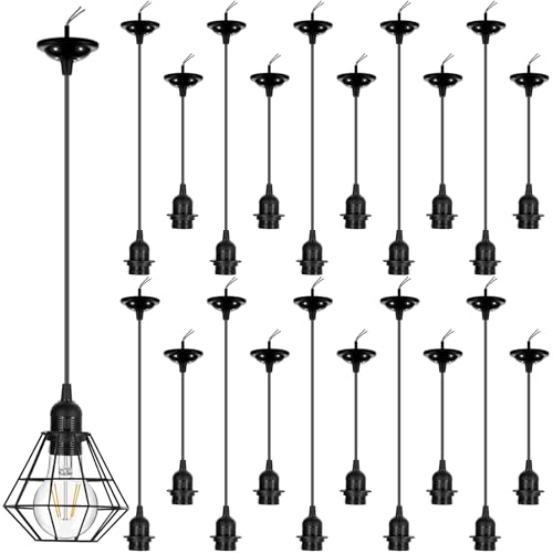 Retisee 20 Pcs Hanging Pendant Light Cord Kit Bulk Set