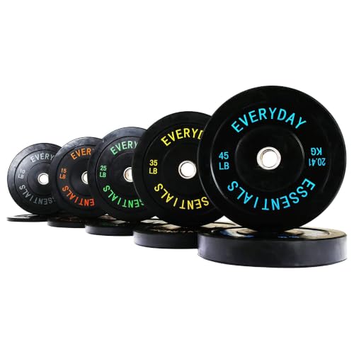 BalanceFrom Olympic Rubber Bumper Weight Plate Set