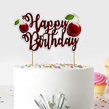 Seyal® Cherry Happy Birthday Cake Topper