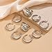 ONBRIG Rings for Women Chunky Rings Set Adjustable Thick Dome Statement Ring Wide Thin Stacking Ring for Women Chunky Jewelry (A : 9PCS - S)