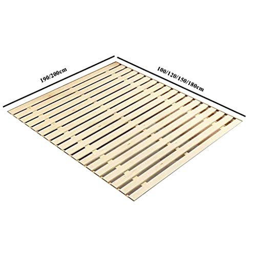 Waeyz Solid Wood Bed Board, Foldable Thickened Support Mattress, Strip Wood Bed Board, Tatami Floors Mat Frame, Hardwood Bed Board For Lumbar Spine Protection (Size : 100Cm*190Cm) #TOP6