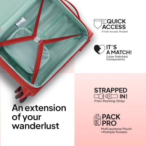 American Tourister red travel bag – image 3