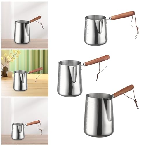 Image of Turkish Coffee Pot Multifunctional Stainless Steel for Kitchen Household Bar 350MlHome & Garden|Kitchen, Dining & Bar|Small Kitchen Appliances|Coffee & Tea Makers|Percolators & Moka Pots