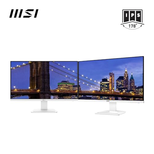 Image of MSI PRO MP273AW 27 Inch Full HD Office Monitor 1920x1080 IPS Panel, 100 Hz, Eye-Friendly Screen, VESA Mountable, Built-in Speakers, Display Kit Support, Tilt-Adjustable HDMI 1.4, DP 1.2a, D-Sub(VGA)