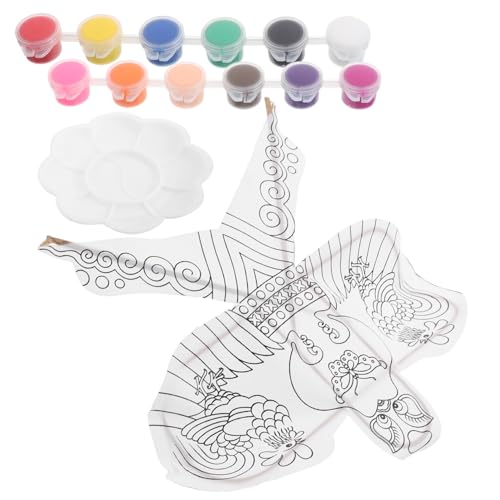 Yardwe DIY Drachen Bastelset für Blanko Kites zum Dekorieren und Malen...