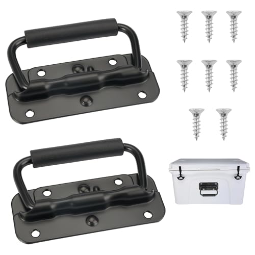 Image of 2 Pieces Handles for Boxes 10x3cm Stainless Steel Spring Pull Handle